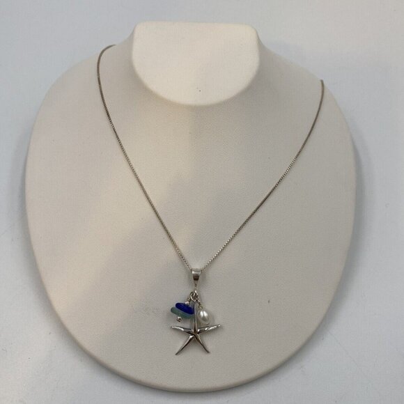 Jewelry - Stunning Sterling Silver 925 Necklace “Starfish ” Pendant Necklace #B204
